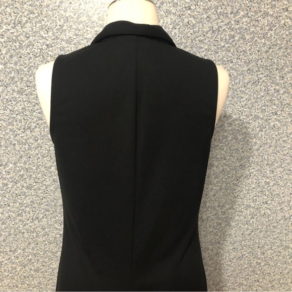 Van Heusen Solid Black Maxi – Flowy, Button V-Neck, Effortless Chic D321 - Picture 5 of 8